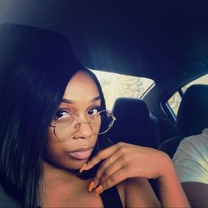 Cute retro circle clear glasses